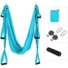 Yoga Hammock síť na jógu Merco modrá  + Cvičební guma dárek