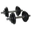 Nakládací činky 20 kg – sada v kufříku