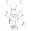 Dětský moskytiérový stan na závěsnou houpačku SPARTAN Ø 95 cm  SP1326