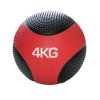 Medicinální míč SUPER – 4 kg, gumový červený
