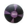 Medicinální míč Merco s pruhy 3kg fialový