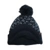 Zimní čepice s kšiltem a vzorem K027