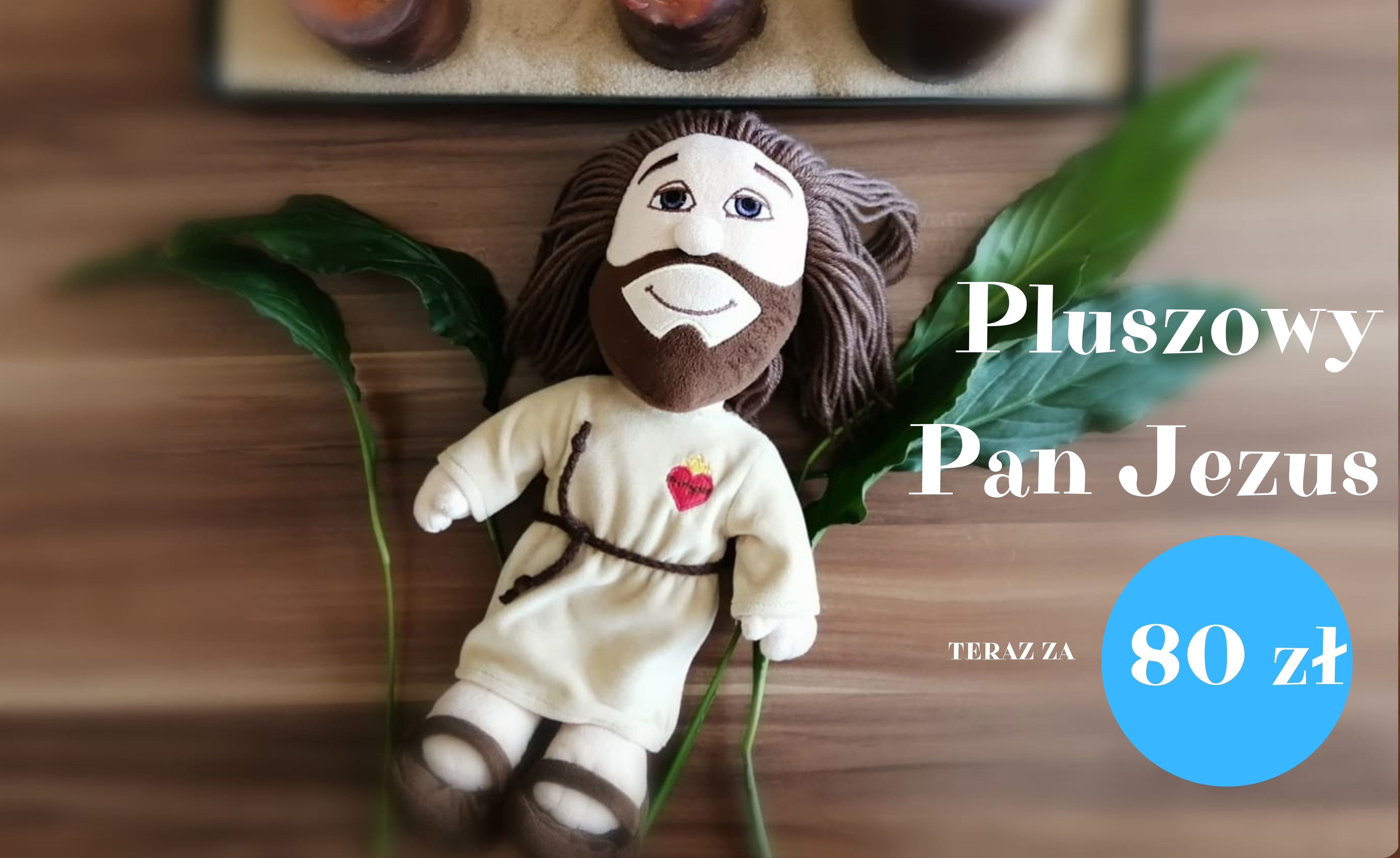 Pluszowy Pan Jezus teraz za 80 zł