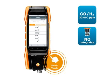 3605 2 testo 300 longlife analyzator spalin o2 co s kompenzaci h2 az do 30 000 ppm no moznost doplneni
