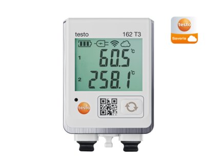3800 testo 163 t3 online zaznamnik s displejem a 2 pripojkami pro teplotni sondy tc