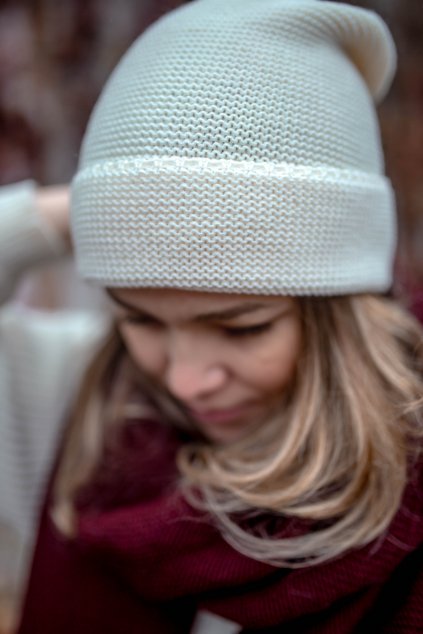 Vlněná merino čepice KAREN