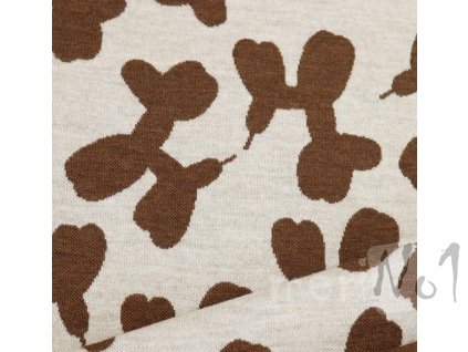 Merino vlna metráž Wild pudlík, pejsek