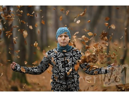 Merino čepka 100%vlna petrolej