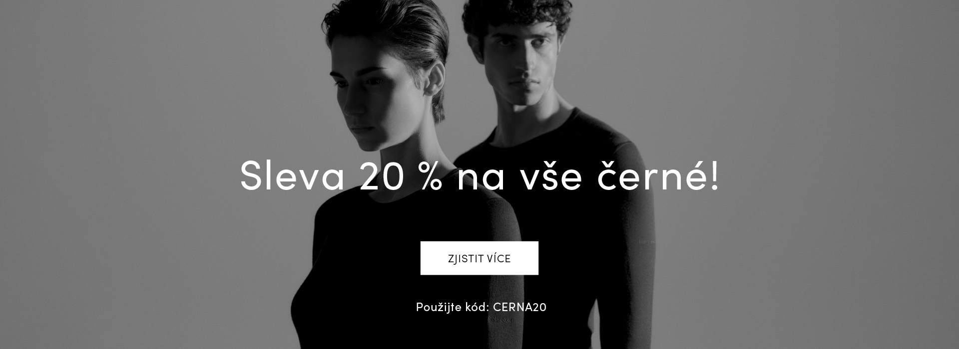 Sleva 20 % na vše černé