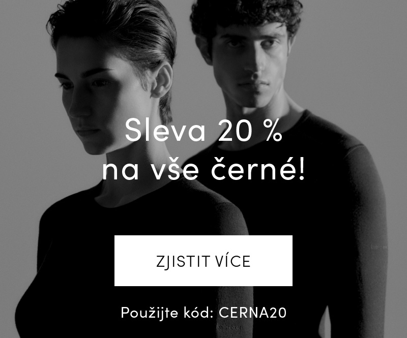 Sleva 20 % na vše černé