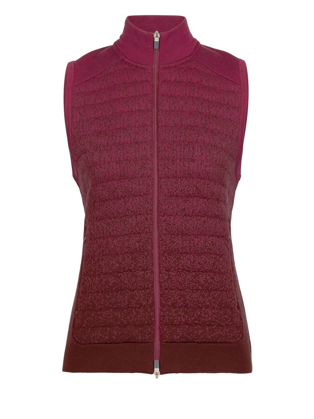 FW22 WOMEN ZONEKNIT INSULATED VEST INTO THE DEEP CHERRY ESPRESSO 0A56M2553