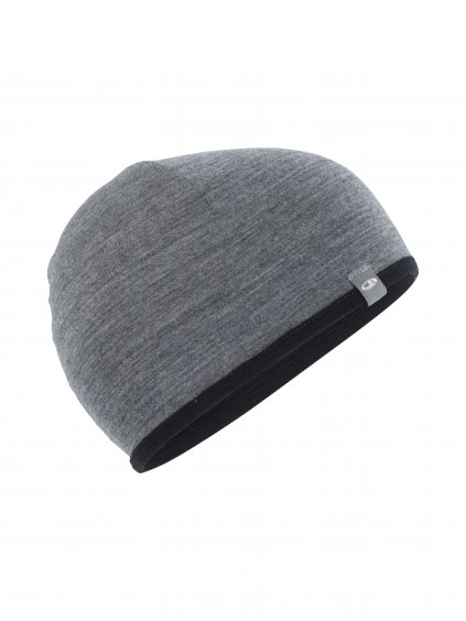 ICEBREAKER Adult Pocket Hat, Black/Gritstone Hthr (velikost OS (UNI))