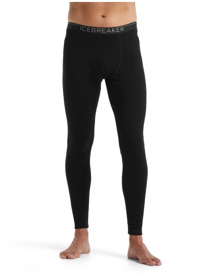 ICEBREAKER Mens Merino Leggings, Black (velikost XXL)