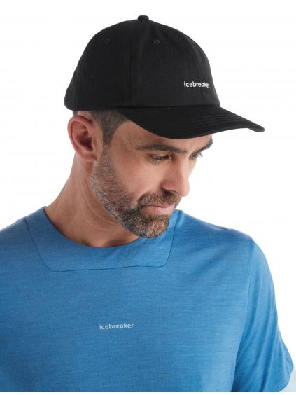 SS22 Unisex Icebreaker 6 Panel Hat BLACK 0A59HA001 2