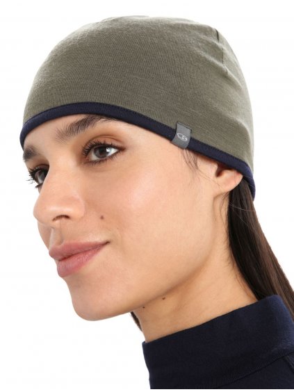 ICEBREAKER Adult Pocket Hat, Loden/Midnight Navy (velikost OS (UNI))