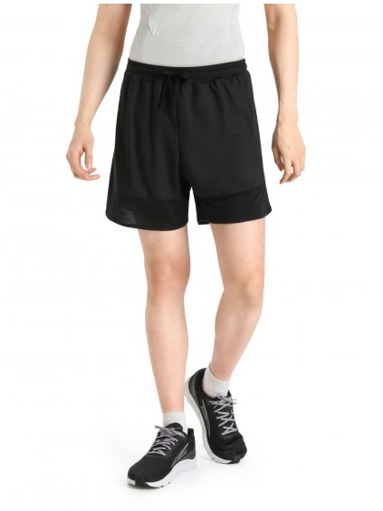 ICEBREAKER Mens ZoneKnit™ Shorts, Black (velikost XXL)