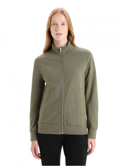 ICEBREAKER Wmns Central Classic LS Zip, Loden_2