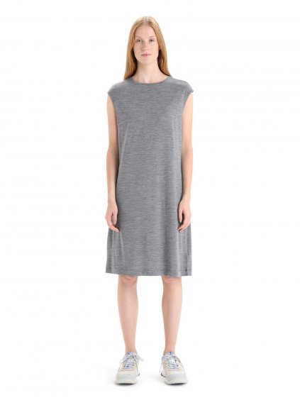 ICEBREAKER Wmns Granary Sleeveless Dress, Gritstone Heather_2