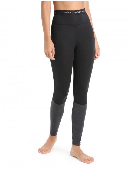 ICEBREAKER Wmns 125 ZoneKnit™ Leggings, Black/Jet Heather_2