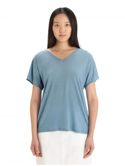 ICEBREAKER Wmns Drayden Reversible SS Top, Astral Blue_2