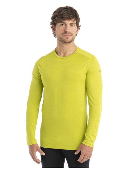 ICEBREAKER Mens 200 Oasis LS Crewe, Bio Lime_3