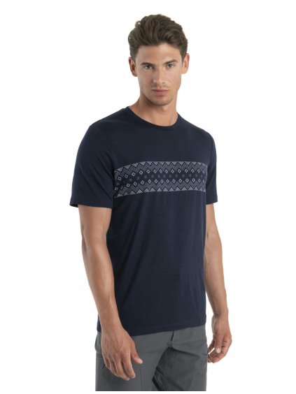 FW23 Men Merino 150 Tech Lite II SS Tee First Snow Stripe 0A56V9401 1