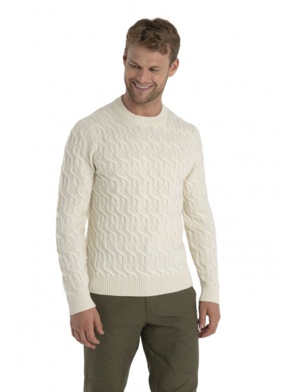 FW23 Men Merino Cable Knit Crewe Sweater 0A56S5000 1