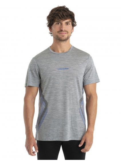 ICEBREAKER Mens Mer 125 Cool-Lite Sphere II SS Tee Syn, Metro Heather_3