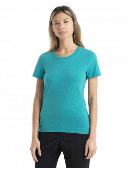 ICEBREAKER Wmns Central Classic SS Tee, Flux Green