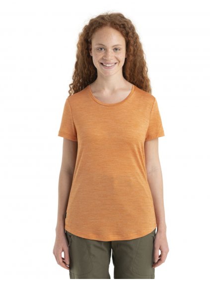 ICEBREAKER Wmns Sphere II SS Tee, Earth Heather_3