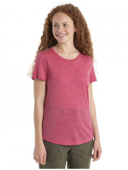 ICEBREAKER Wmns Sphere II SS Tee, Electron Pink Heather_3