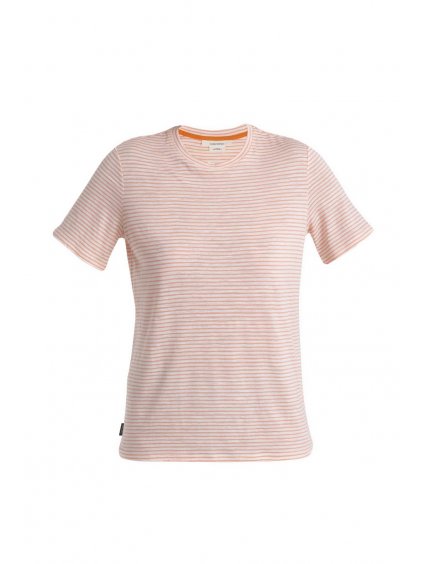 SS24 Women Merino Linen SS Tee Stripe 0A56ZYB77 1