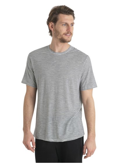 SS24 Men Merino Linen SS Tee Stripe 0A56ZXA78 1