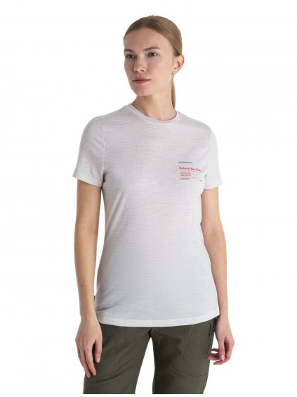 SS24 Women Merino 150 Tech Lite III SS Tee Natural Run Club 2.0 0A56YH116 1