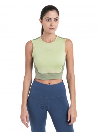 SS24 Women Merino 125 ZoneKnitTM Energy Wind Cropped Bra Tank 0A56XTB87 1