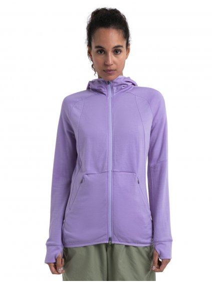 SS24 Women Merino Quantum ZoneKnitTM LS Zip Hoodie 0A56GB736 1