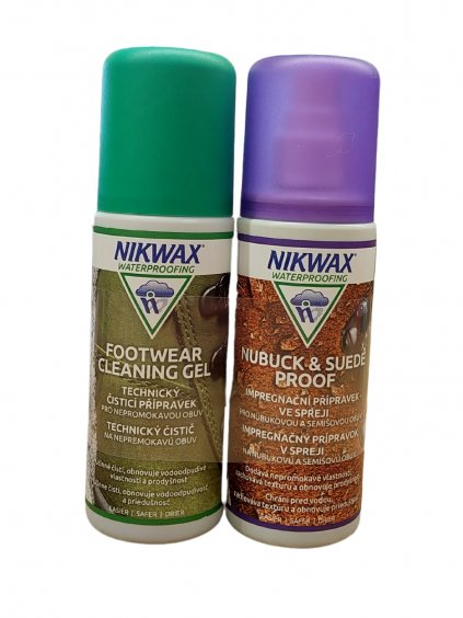 NIKWAX sada Footwear Cleaning Gel a Nubuck & Suede Proof (125 + 125 ml)