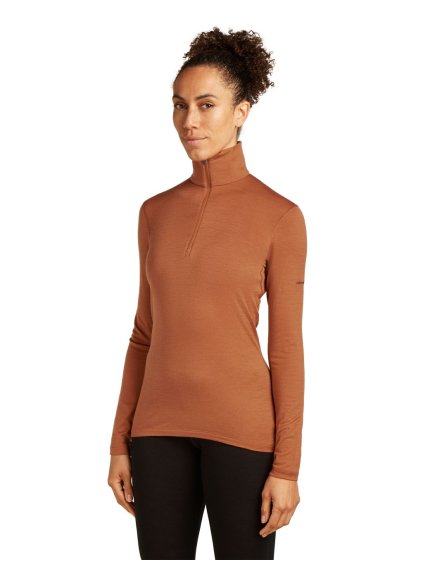 SS25 BM W Women Merino 200 Oasis LS Half Zip B043800B0 01 01