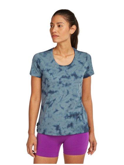 SS25 BM W Women Merino 150 Tech Lite SS Scoop Tee Cloud Dye 0A576T0GF 01 01