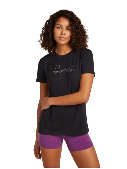 SS25 BM W Women Merino 150 Tech Lite SS Tee Sparkling Stars 0A576M001 01 01