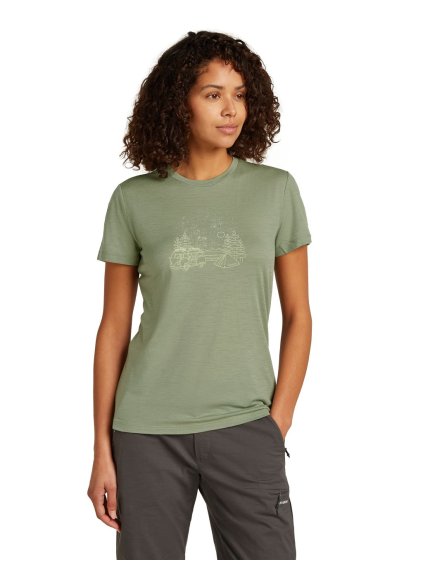 SS25 BM W Women Merino 150 Tech Lite SS Tee Van Camp 0A575VA74 01 01