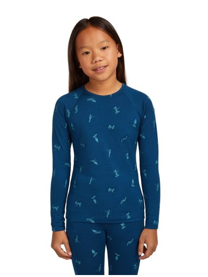 FW25 BM US W Kids Merino 200 Oasis LS Crewe Snow Day 0A57DU0H8 01 01