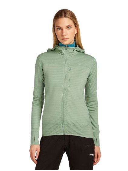 FW25 BM W Women Merino Blend 300 RealFleece Descender LS Zip Hoodie 0A57CS0GZ 01 01