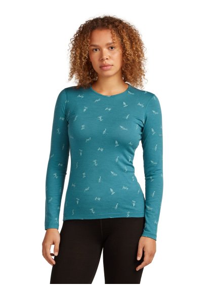 FW25 BM W Women Merino 200 Oasis LS Crewe Snow Day 0A574W0KC 01 01