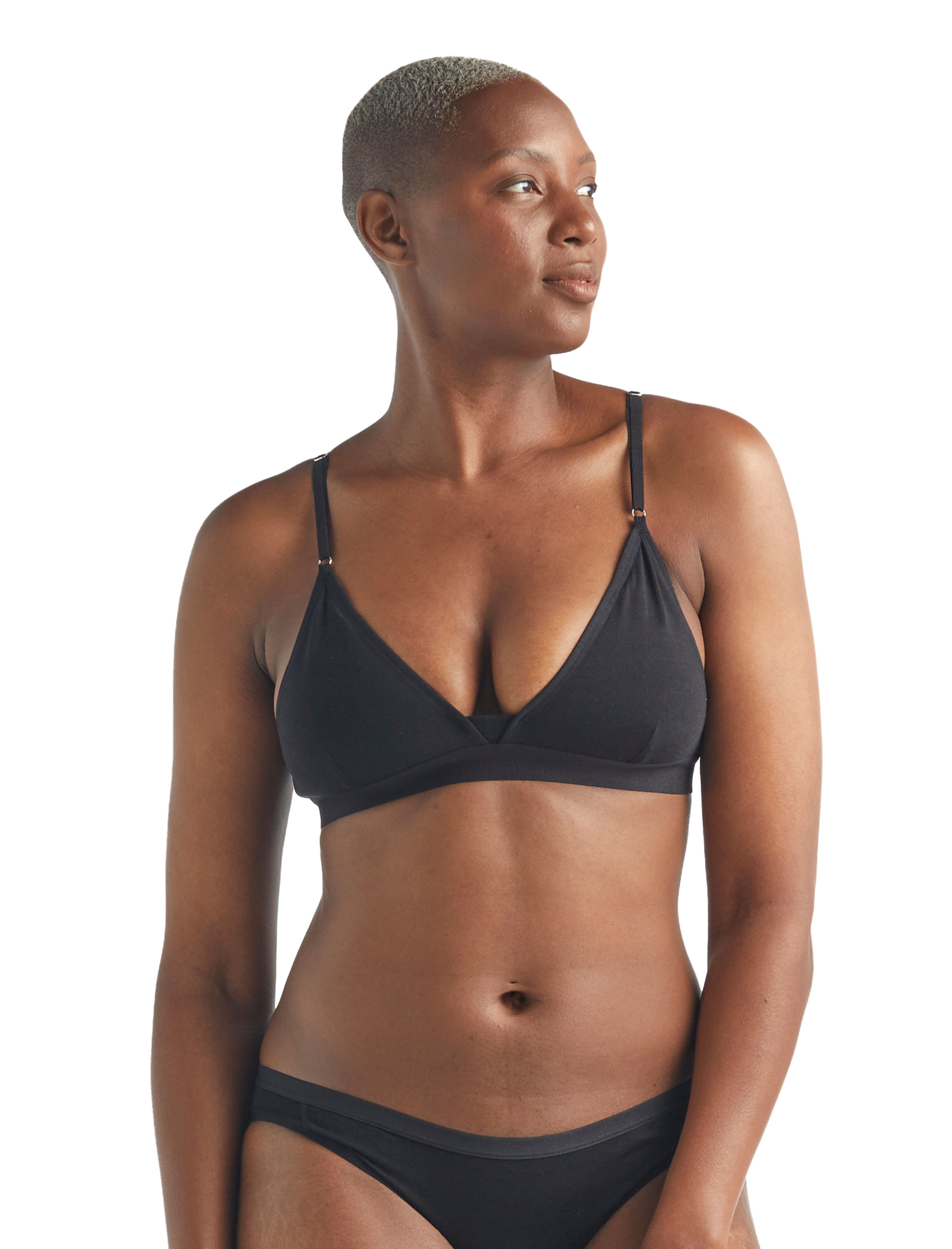 Dámská podprsenka ICEBREAKER Wmns Siren Bra, Black velikost: M