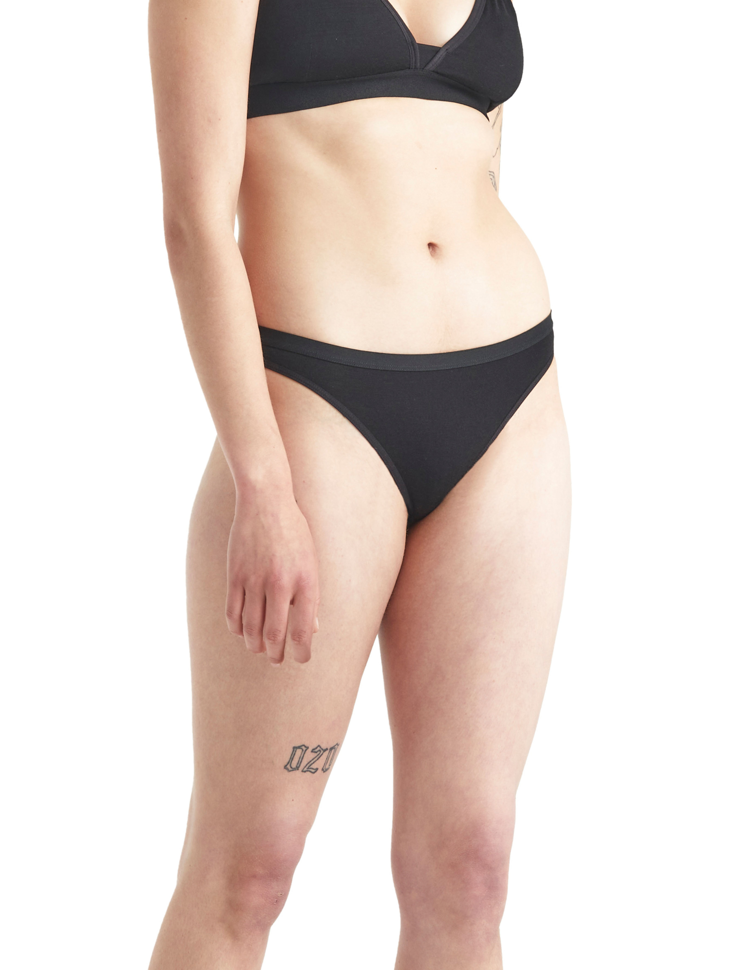 Dámské kalhotky ICEBREAKER Wmns Siren Thong, Black velikost: M