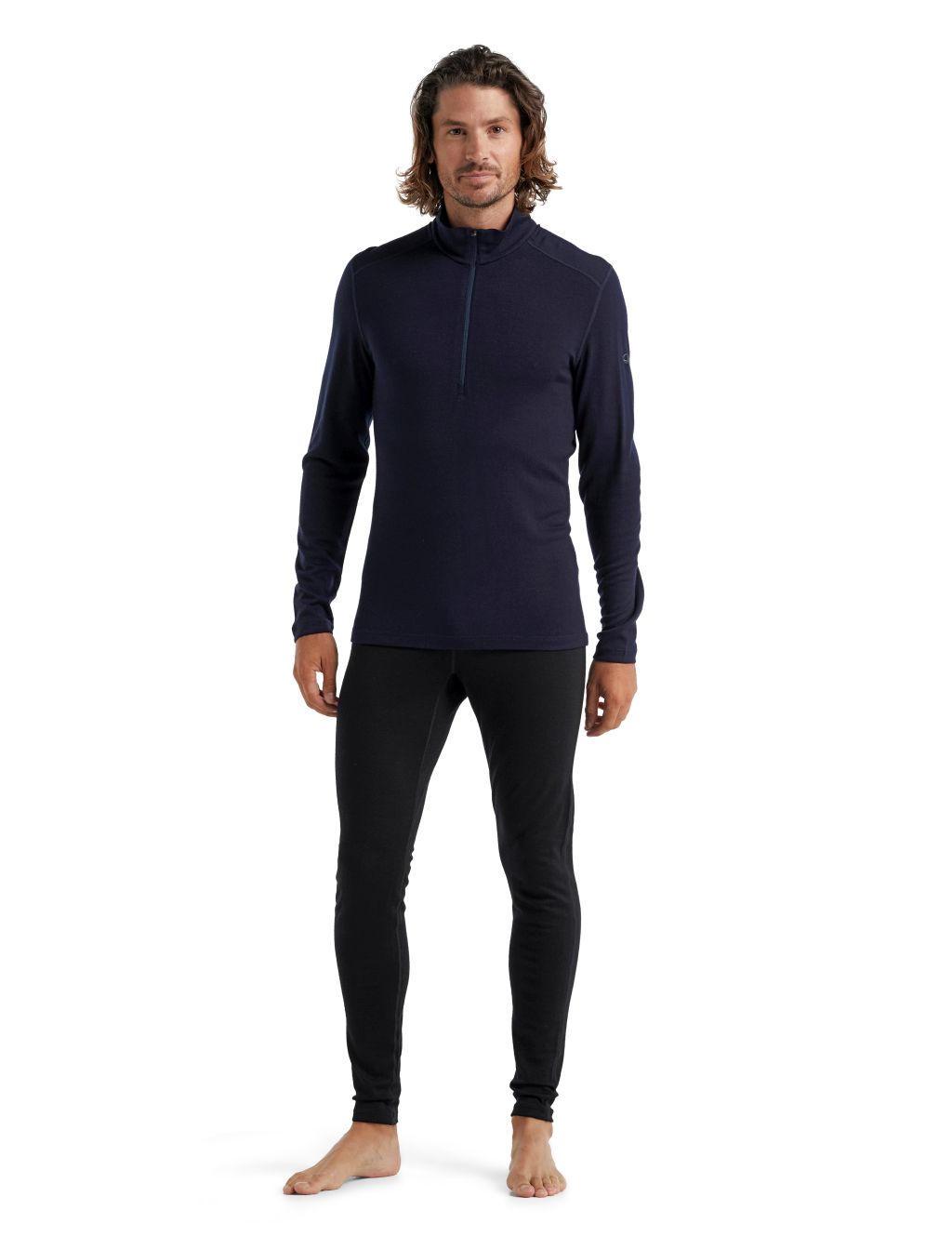 Pánské triko ICEBREAKER Mens 260 Tech LS Half Zip, Midnight Navy velikost: XXL