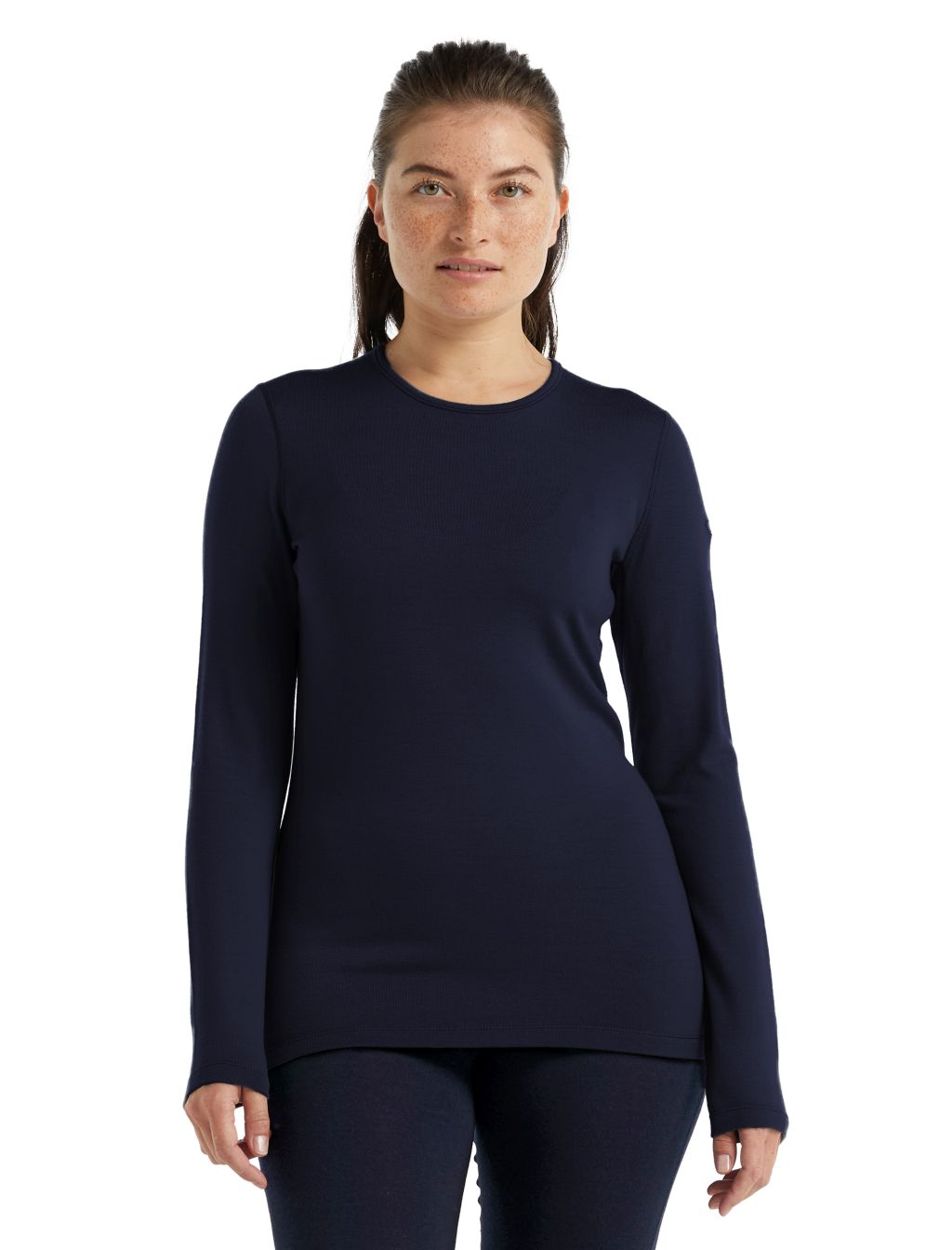 Dámské triko ICEBREAKER Wmns 260 Tech LS Crewe, Midnight Navy velikost: XL