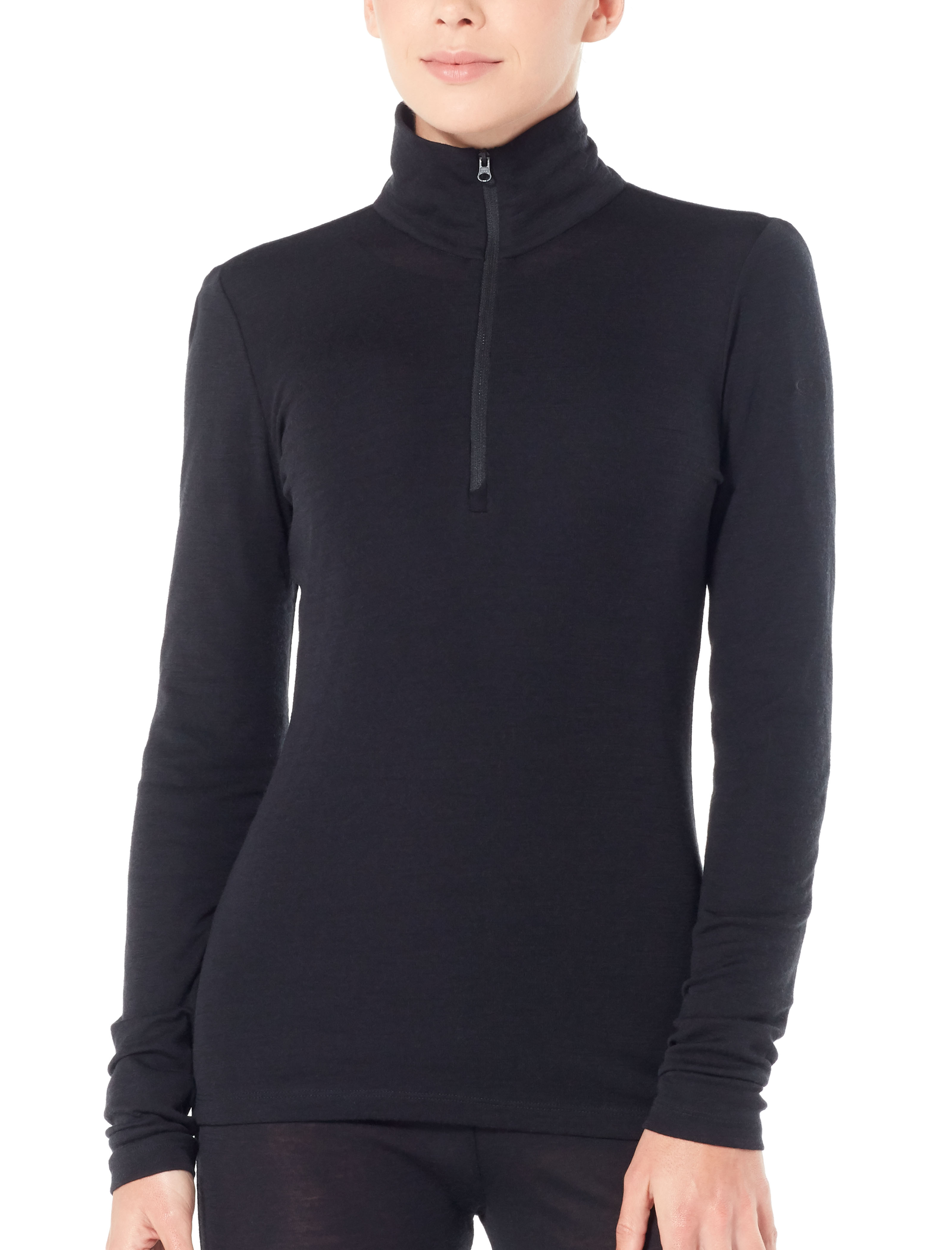 Dámské triko ICEBREAKER Wmns 175 Everyday LS Half Zip, Black velikost: XS