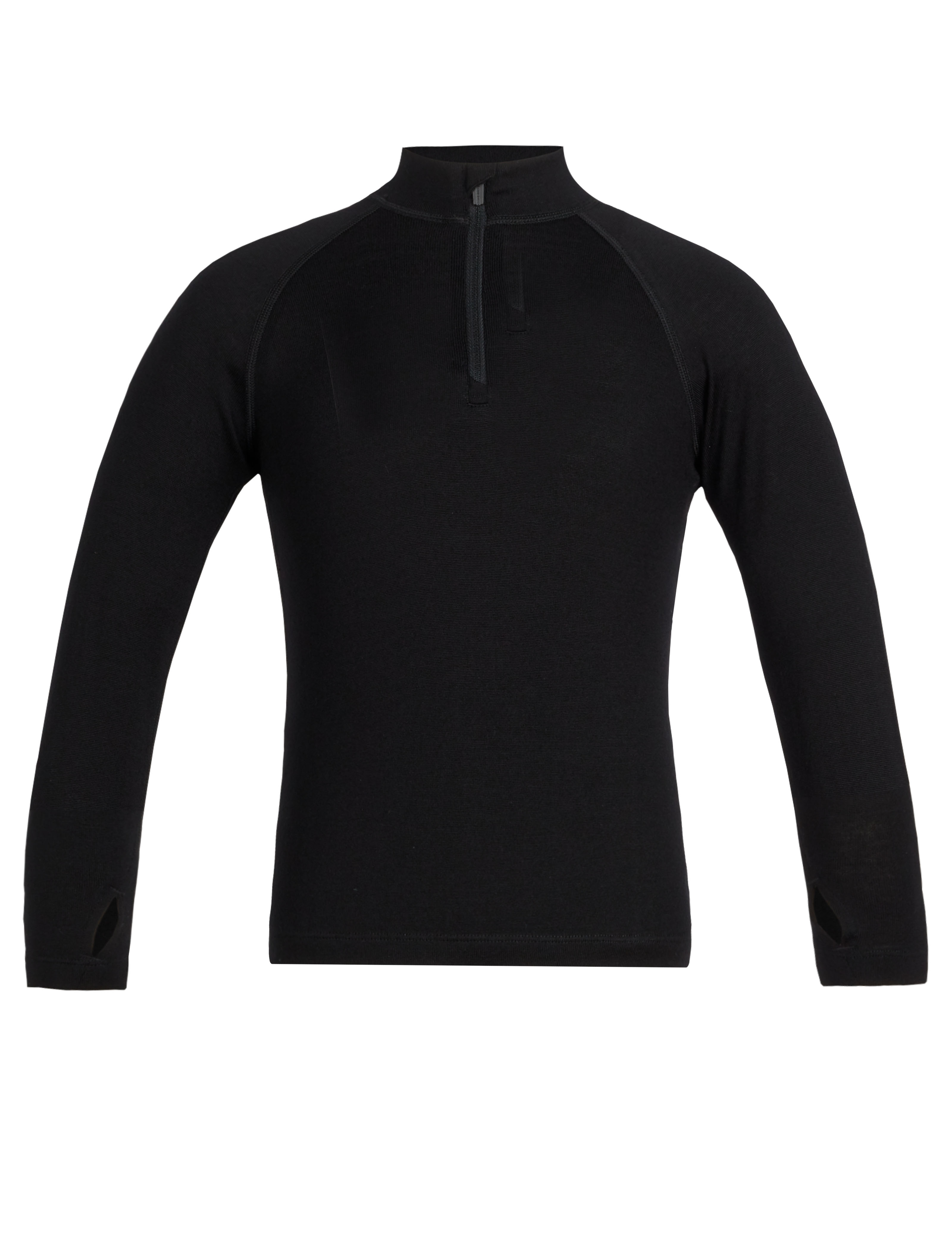 Dětské triko ICEBREAKER Kids 260 Tech LS Half Zip, Black velikost: 14